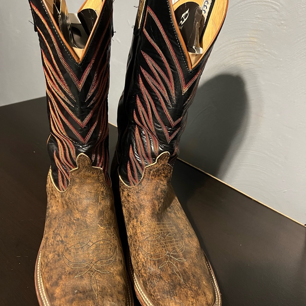 Anderson Bean Men’s Square Toe Cowboy Boots Size 11.5 D